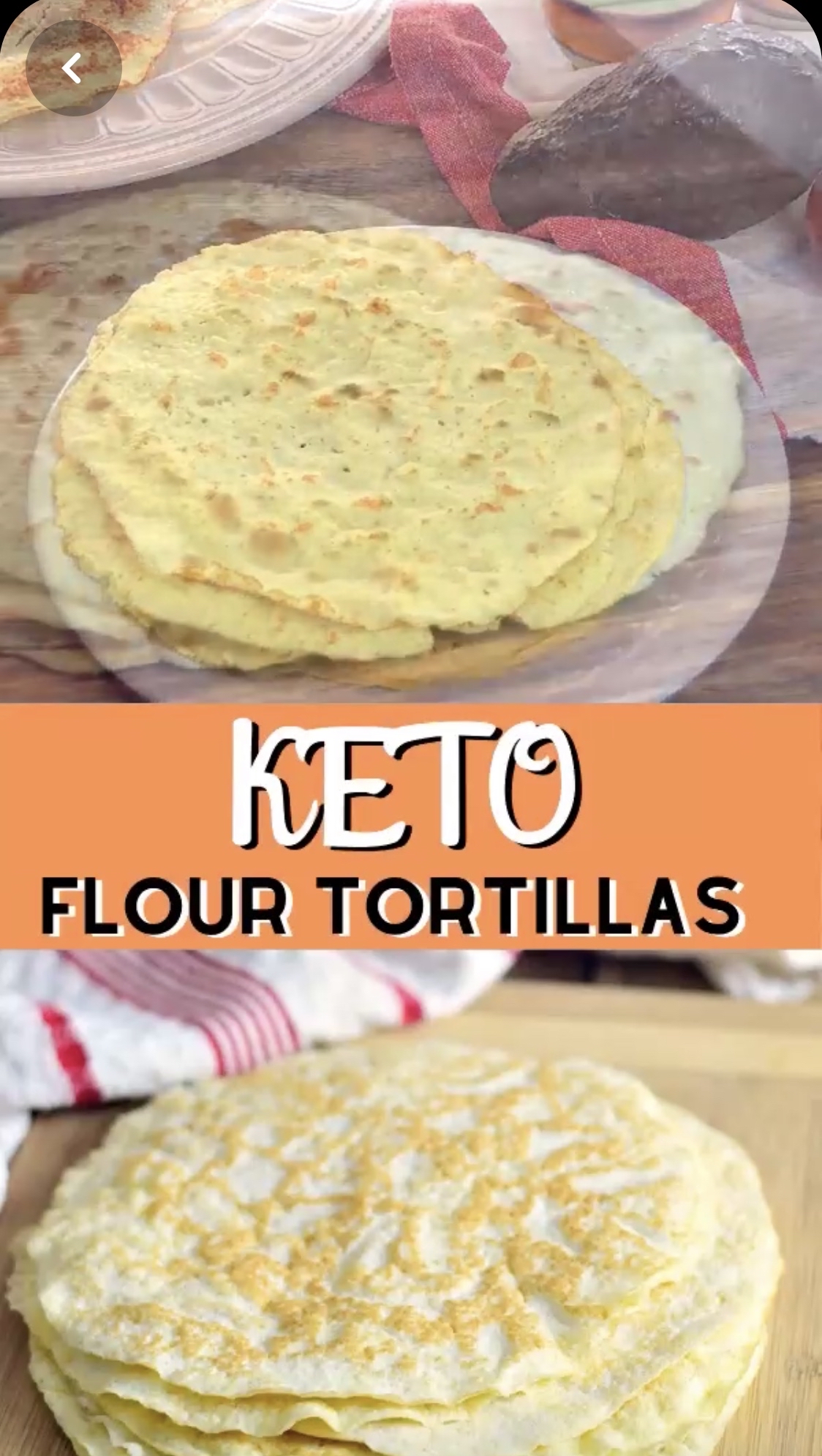 Keto flour tortillas 