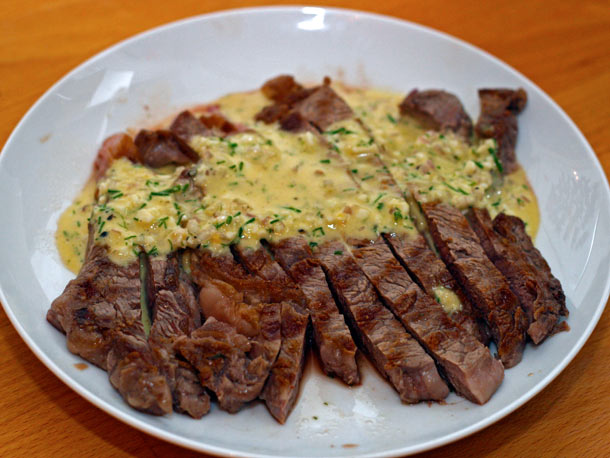 Grilled Steak With Sauce Gribiche Recipe