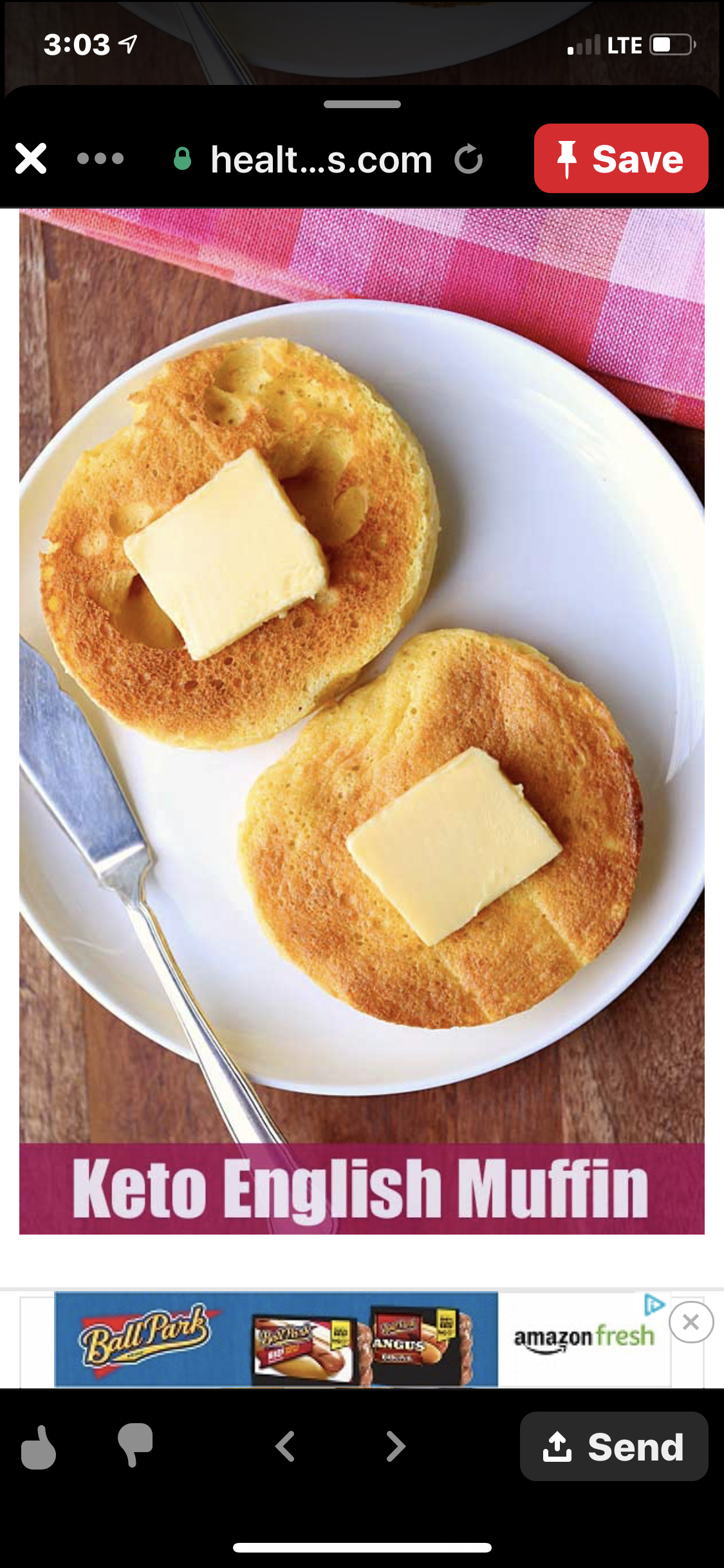 English muffin / keto