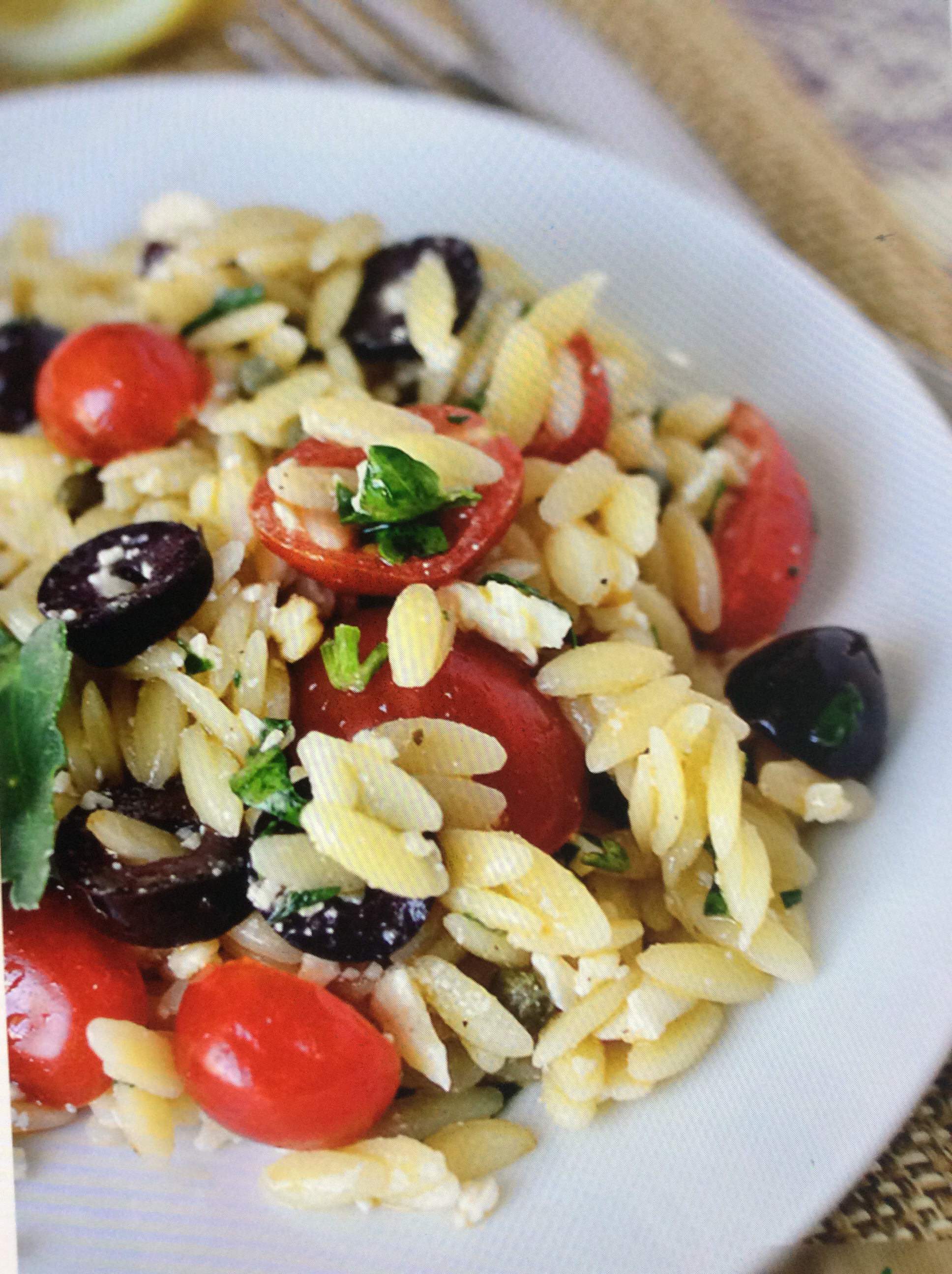 Mediterranean orzo salad