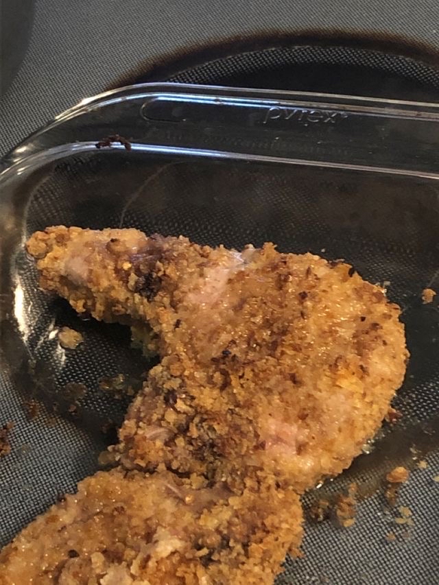 Crunchy onion porkchops