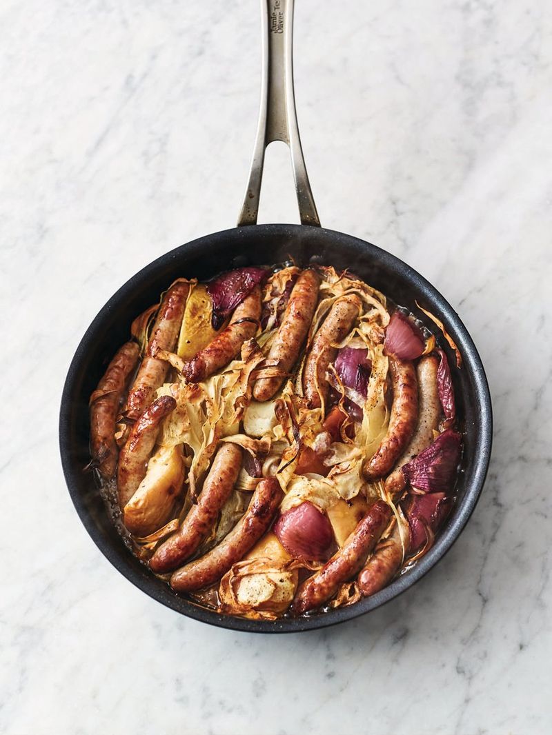 Sausage & apple bake