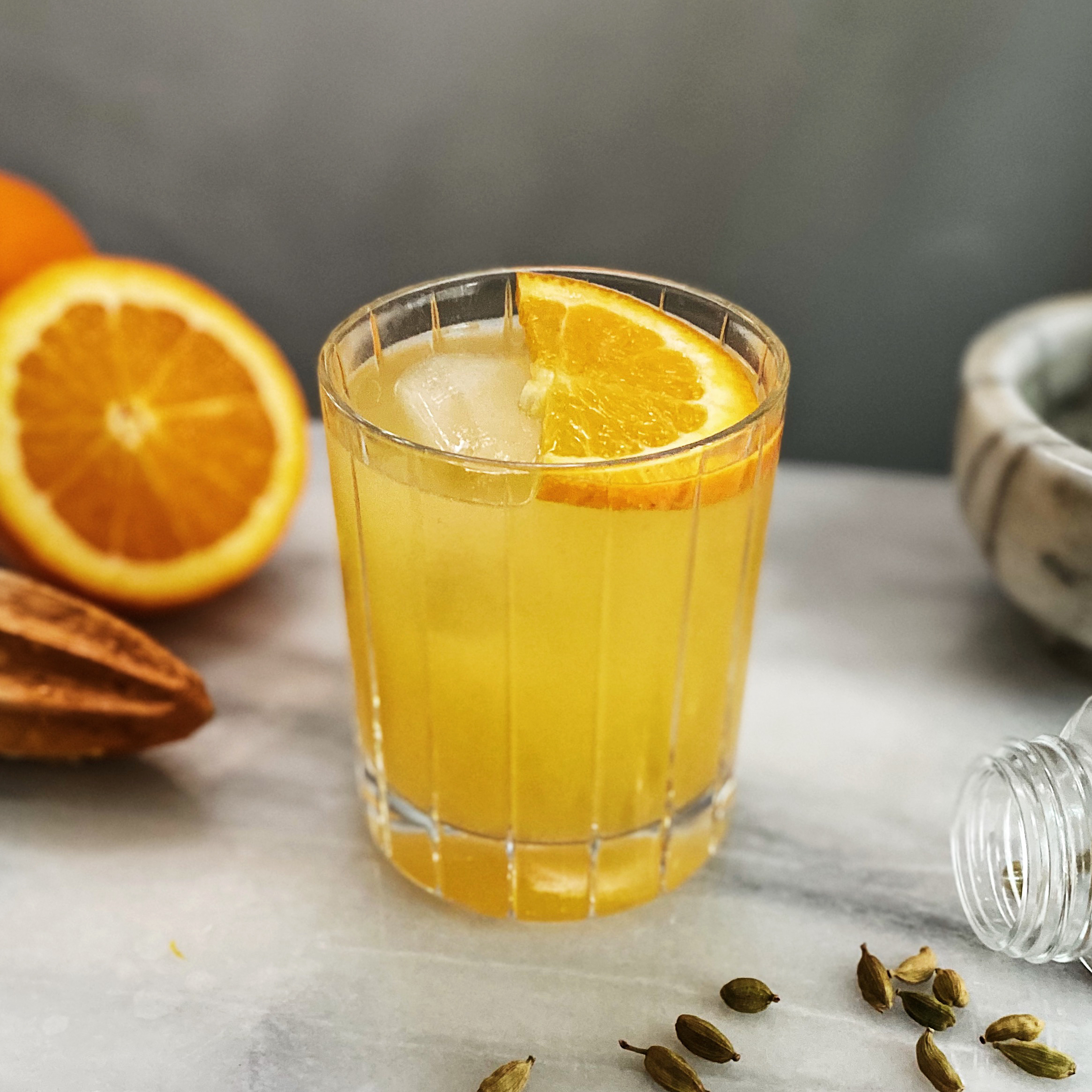 Orange Cardamom Ginger Mocktail