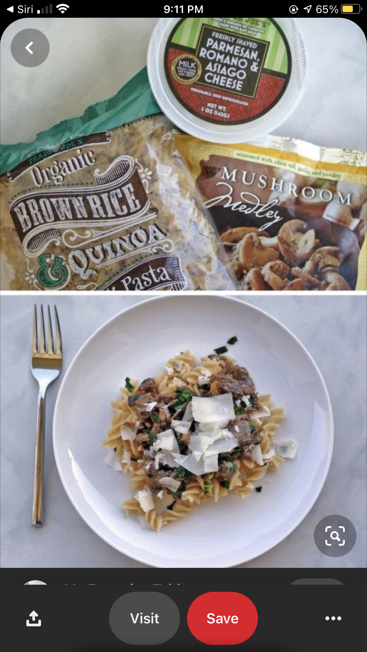 Mushroom pasta (A+)